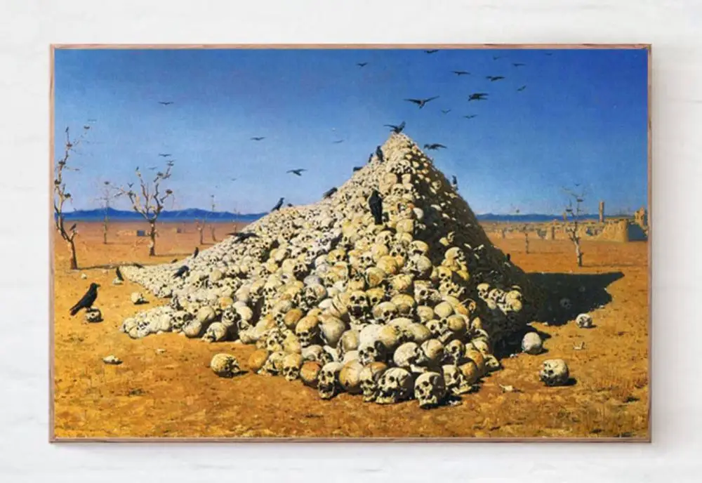 Апофеоз войны. 1891 художник VV Vereshchagin. Русский Ретро Винтаж плакат декоративный DIY