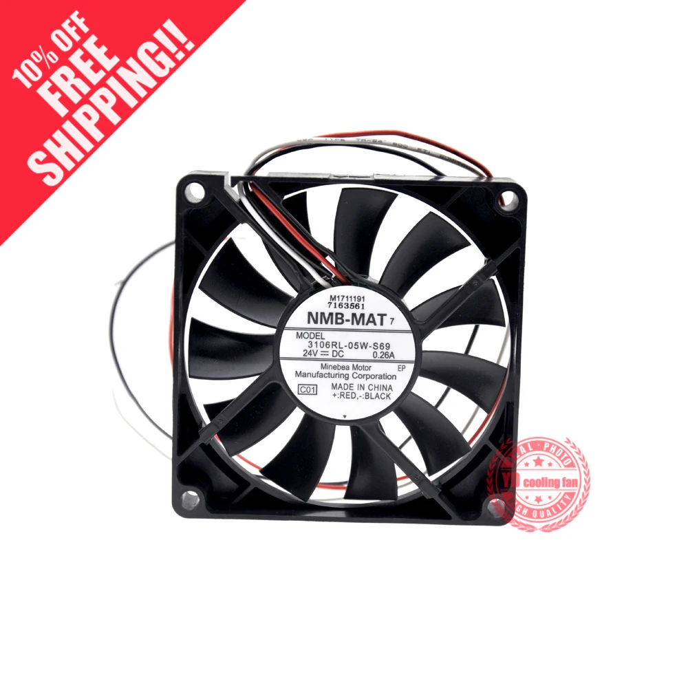 Ventilador Resfriador de 24v 0.26a 8cm 8015 24v Novo