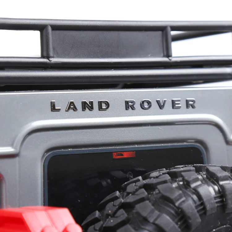 

2PCS/Lot for LAND ROVER/DEFENDER Metal Logo Sticker for TRAXXAS TRX-4 D90 D110 1:8 1:10 Land-rover RC Cars Label Stickers