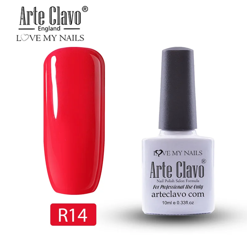 Arte Clavo основа и верхнее покрытие матовый топ гель лак для ногтей 10 мл Прозрачный впитывающий праймер гель лак для ногтей маникюр телесный розовый - Цвет: R14