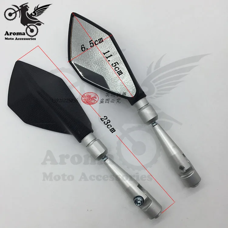 Черное мотоциклетное зеркало заднего вида для yamaha moto honda аксессуары suzuki запчасти