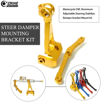 

For YAMAHA MT-09 MT09 FZ09 FZ-09 2013- 2016 Motorcycle Adjustable Steering Stabilize bike Steer Damper Mounting Bracket Kit