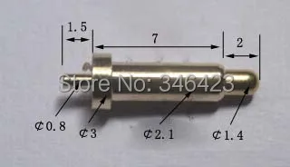 

[PR] pogo pin connector Spring needle inserting plate welding bold 9 band tail 1.5 Free Shipping