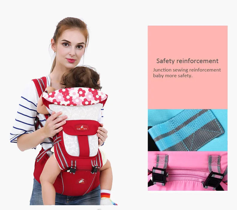 Кучи baby carrier кенгуру транспортной безопасности beltbackpack переноски слинг хлопка эргономичный рюкзак для ребенка