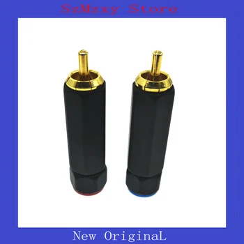 

2Pair=4PCS New High Quality RCA Plug Lock Collect Solder Audio Video Connector