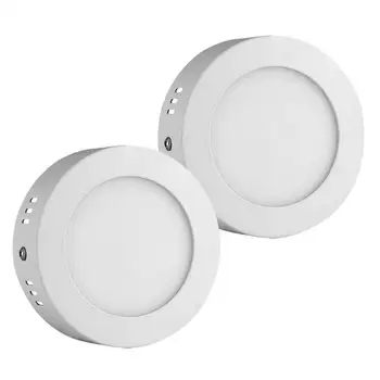 

2pcs/4pcs 6W LED Mounted Ceiling Down Panel Light White Bathroom Lamp Round E5M1