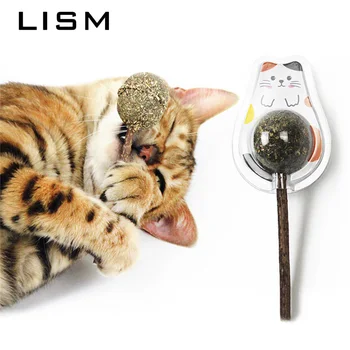 

Pet Cat Catnip Toys Natural Snacks Healthy Licking Energy Ball Kittens Chasing Toys Healthy Safe Edible Treating Pet Supplies