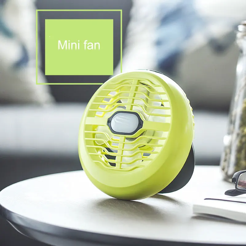 

Led 2-in-1 Camping Fan Light Portable Tent Outdoor Travel Lamp USB Charging Mini Fan Reading light Office Desk Bedside lighting