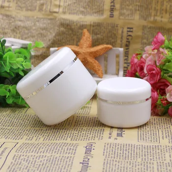 

Skin care cream 20ml 50ml 100ml 250ml hair pomade packaging cosmetic empty PP white plastic cream jar with lid