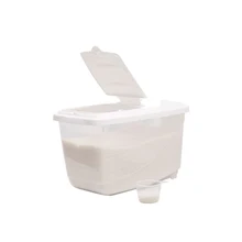 1 шт. толстые риса вредителей баррель Кухня пластиковый контейнер для риса 16 кг влаги Еда овощи акций в штучной упаковке ящик для хранения риса