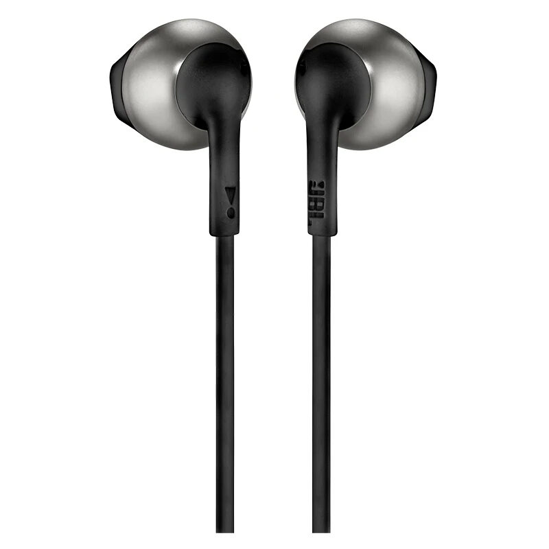 

JBL T205 semi earphone, microphone, telephone, headset, mobile phone and music headset.