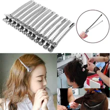 Зажим для волос haicar 12 шт. Лот Серебряный Крокодил Аллигатор Лук Пустой Заколки для волос из металла двойной зубец Шпилька