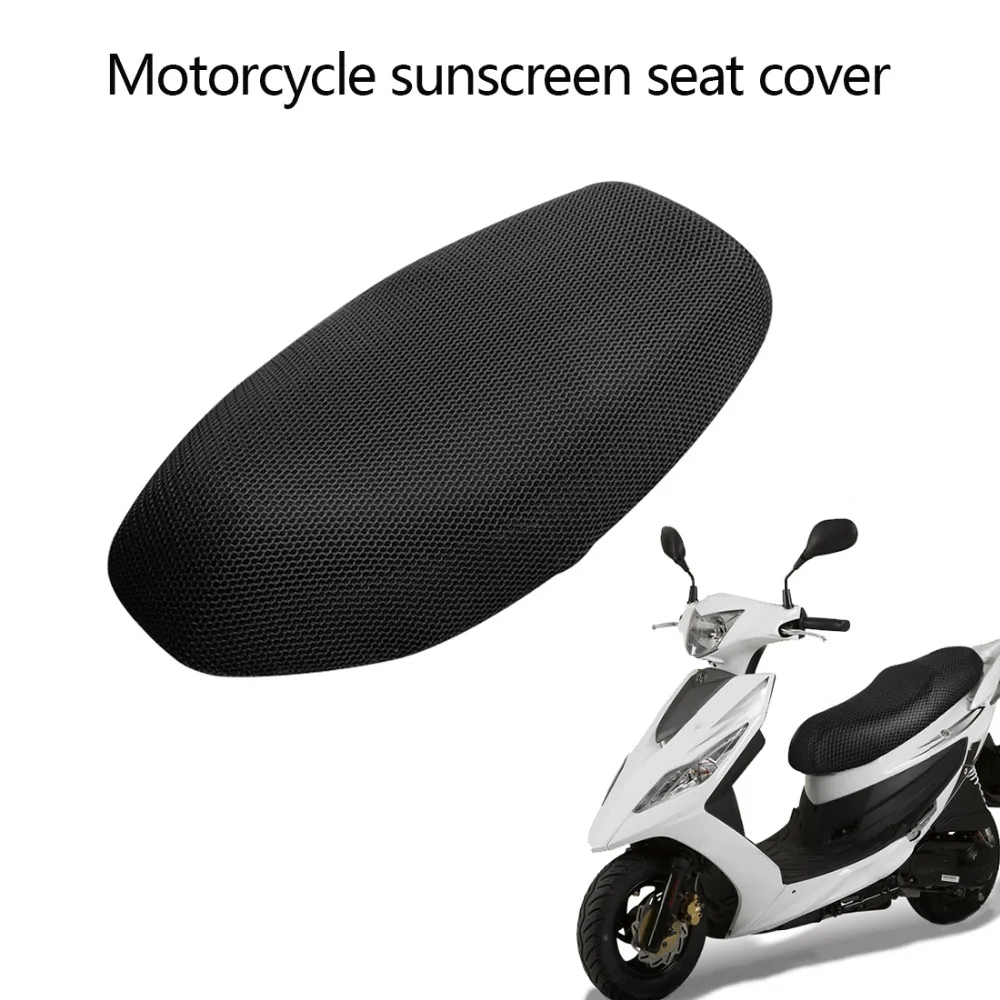 

Dewtreetali Motorcycle Sunscreen Seat Cover Prevent Bask in Seat Scooter Sun Pad Waterproof Heat Insulation Cushion protect