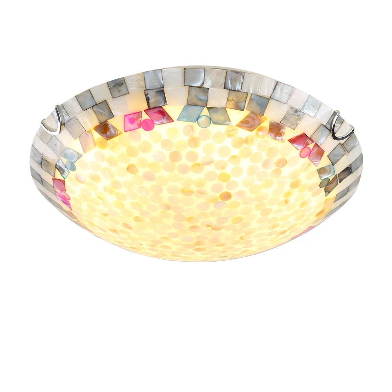 Creative Mediterranean Ceiling Lights Round Shell Lamp Shade Bedroom Ceiling Lamps Aisle Balcony Entrance Art Lighting Ceiling Lights Bedroom Ceiling Lampsbedroom Ceiling Aliexpress