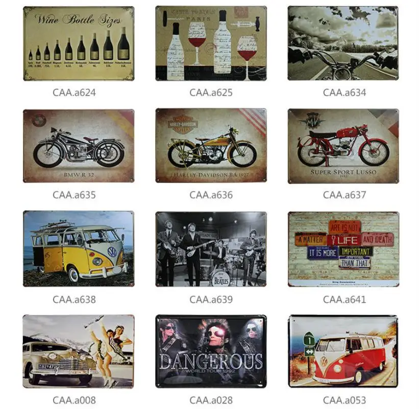 Vintage nostalgic iron painting decorative painting wrought iron wall decoration