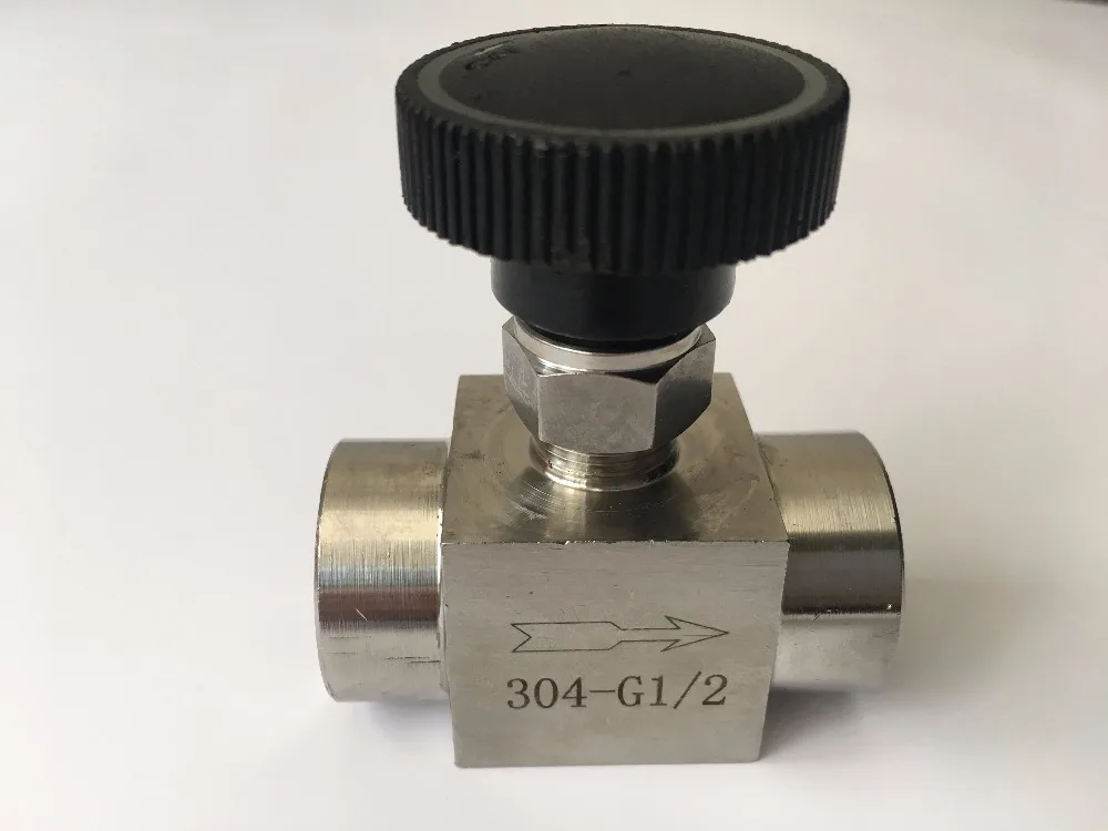 1 шт. BSP одинаковая внутренняя резьба 304 нержавеющая сталь контроль потока запорный клапан игольчатый клапан 915 PSI вода газ масло