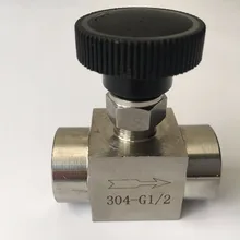 1 шт. BSP одинаковая внутренняя резьба 304 нержавеющая сталь контроль потока запорный клапан игольчатый клапан 915 PSI вода газ масло