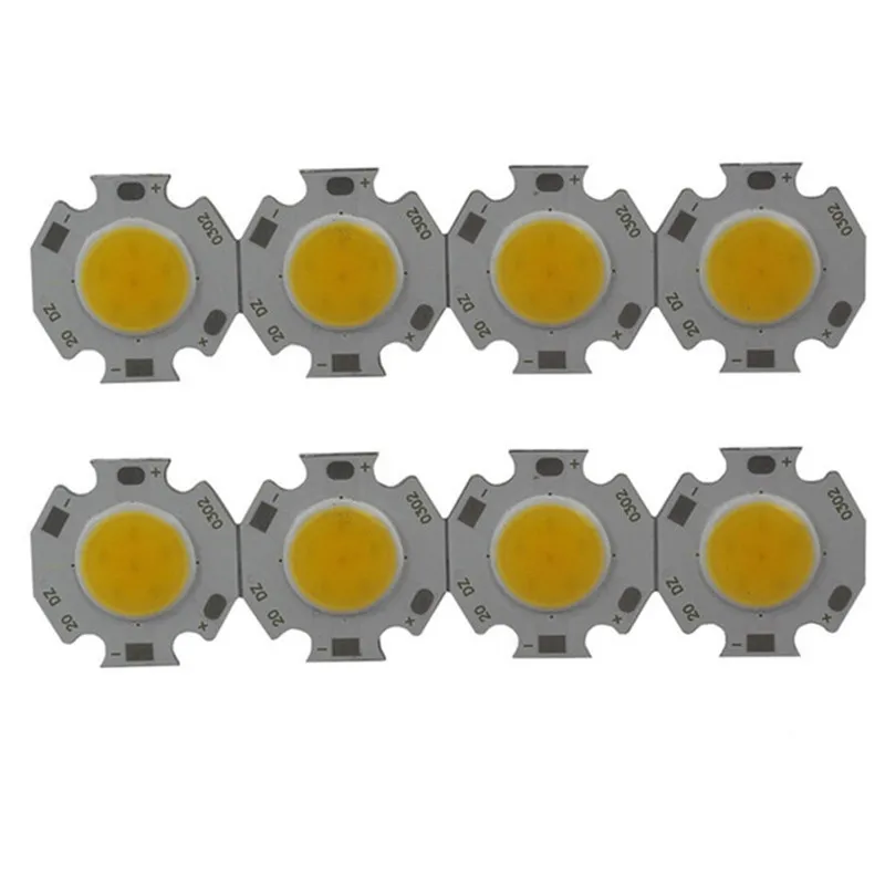 

100X 3W 5W 7W Round COB LED Light Source Chip On Board Lamp Warm Natural Cold White Integrated Circular COB Downlight