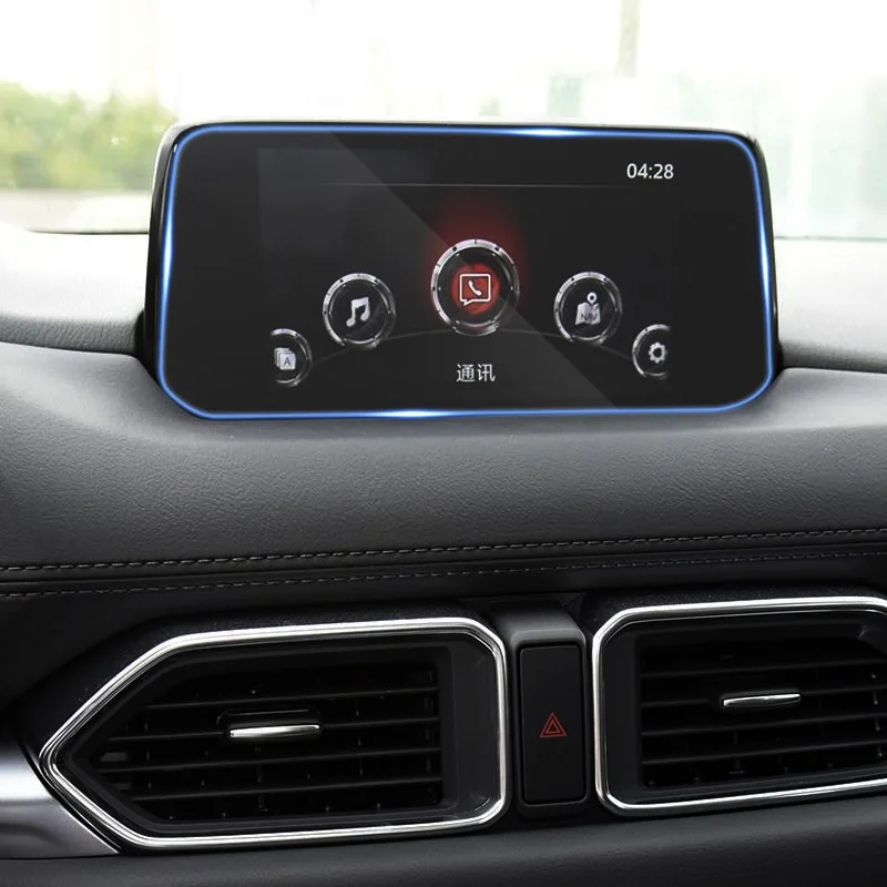 Стайлинг автомобиля QCBXYYXH защитная стеклянная пленка для экрана GPS навигации Mazda Φ