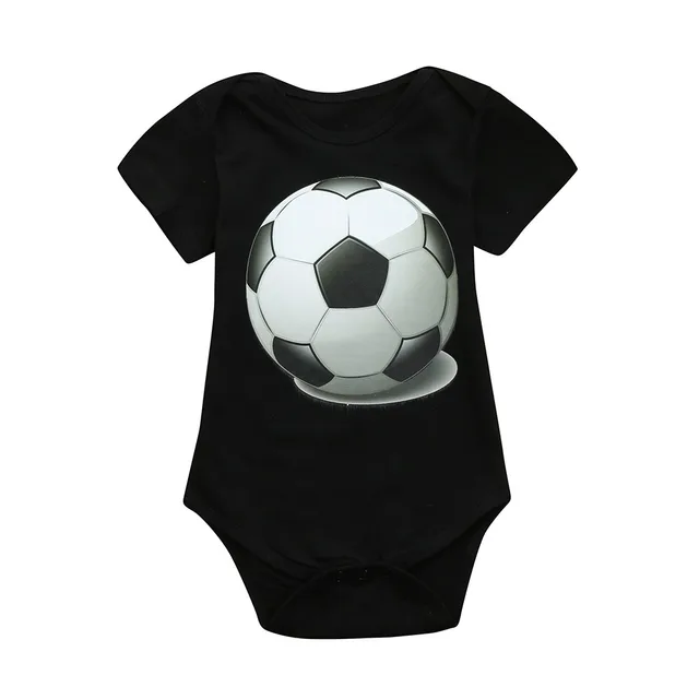 Newborn Toddler Baby GirlsBoys Soccer Football Print Romper Jumpsuit