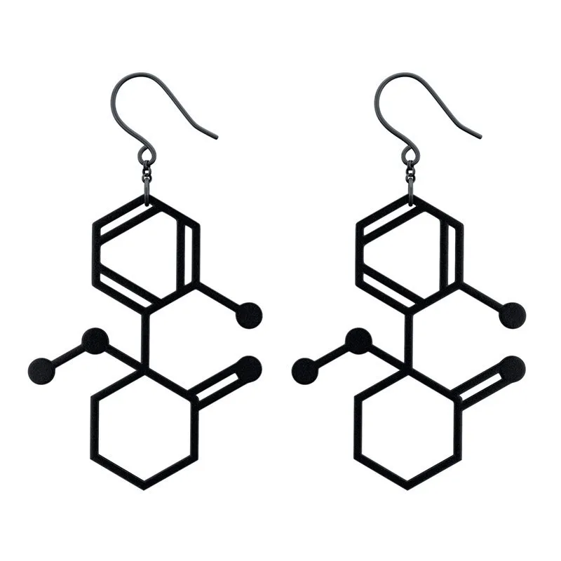 

DANGGAO fashion Unique Handmade Ketamine Molecule Earrings for women girls female