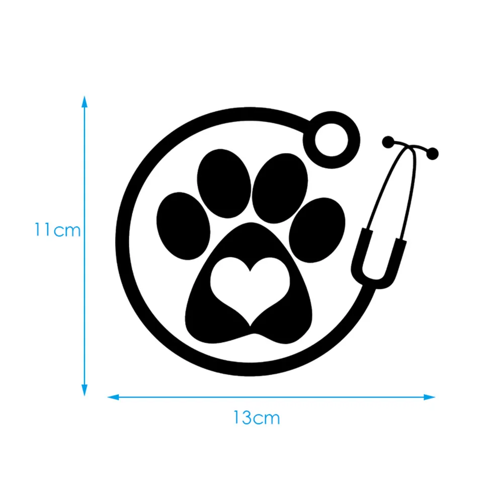 Veterinarian Personality Vinyl Car-Styling Car Accessories Stickers Creative Car Door Window Wall Vinyl Decal Stickers 13cm11cm (5)