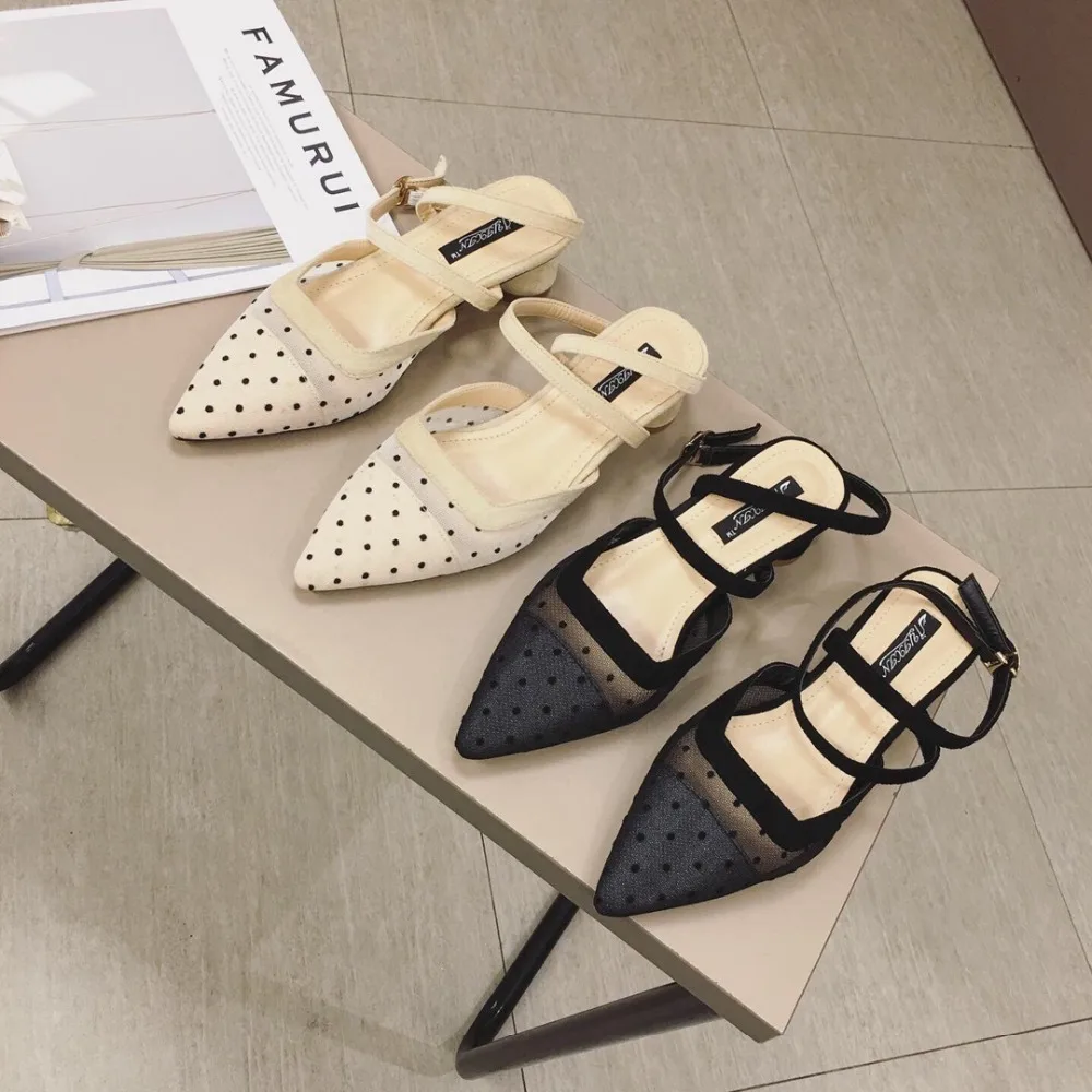 

Sandals Straps Shoes Closed Toe 2019 Women's Cross Med Suit Female Beige Summer Heels Cross-shoes Lace Up Sandals Fashion Sale