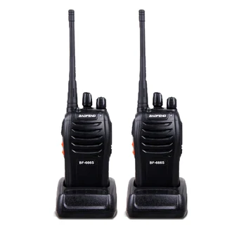 

2 pcs/lot Baofeng BF-666S walkie talkies 5W Portable two way radios CB radio 1 pair