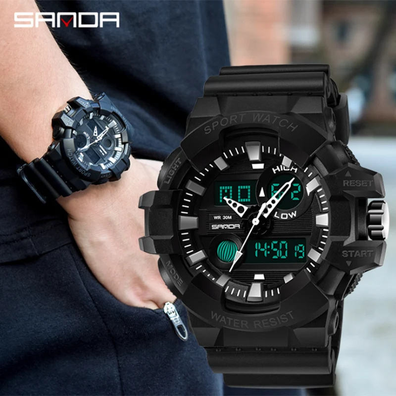 

Relojes Shock Watches Men Reloj Military Army Wristwatch Mens Watch Led Digital Sports Male Gift Analog Automatic Watches Male