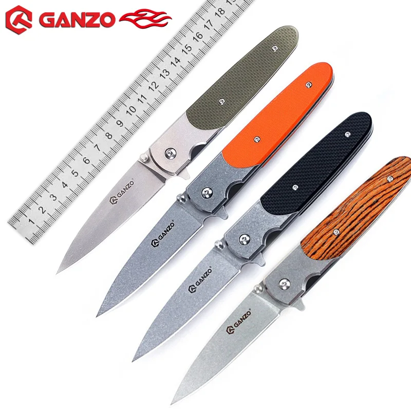 

Ganzo Original G743-2 Military Folding Knife 440C Blade G10 Handle Hunting Outdoor Carambit Survival Tactical Utility Edc Tools