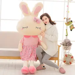 Милые плюшевые игрушки см Большой размер 155 кролик игрушка мягкие животные мягкий плюшевый кролик куклы для детей девочки день рождения