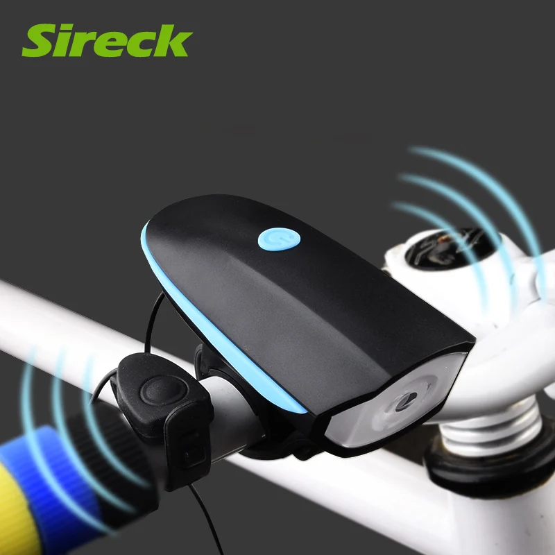 

Sireck Rechargeable Bicycle Light LED Bike Light Front Bycicle Headlight Camping Flashlight Cycling Accessories Bike With Bell