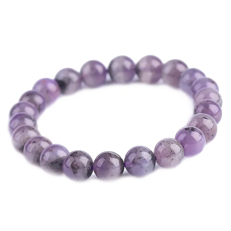 Wholesale JoursNeige Purple Natural Ghost Stone Bracelets 8mm Round ...