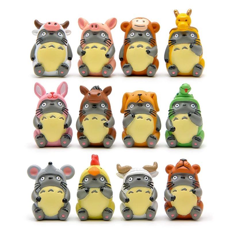 1 шт. DIY Studio Ghibli Хаяо Миядзаки аниме Мой сосед Тоторо знак ПВХ фигурку Игрушечные