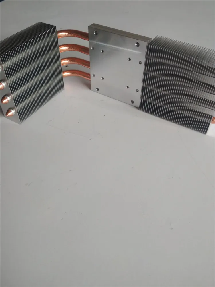 

Diy L board universal projector high power led radiator can equipped with bilateral fan with 4pcs 8mm Heat pipe sintered layer