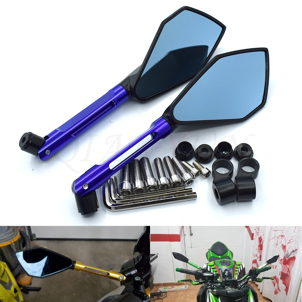 

New pair of motorcycle rear view mirror side mirror CNC aluminum alloy For HONDA CBR600RR CBR 600 RR CBF600 SA VFR1200 VFR1200F