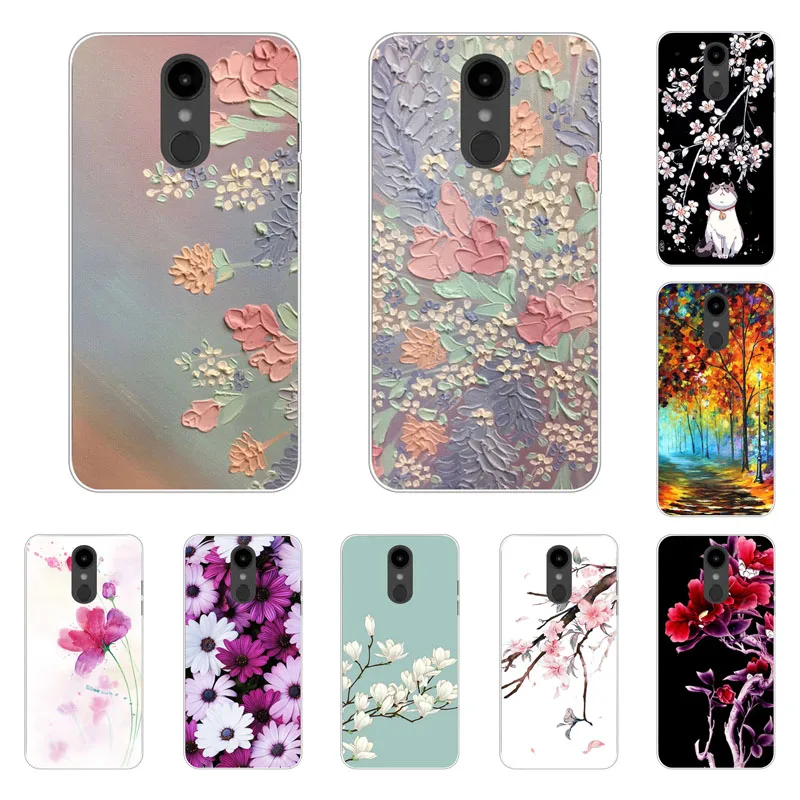 

LG Aristo 2 Case,Silicon Full flower Painting Soft TPU Back Cover for LG Aristo 2 Phone bags