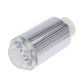 

Deep tripod colorful led faucet silver kitchen sink replacement water glow water shower LED faucet faucet lamp #4A22