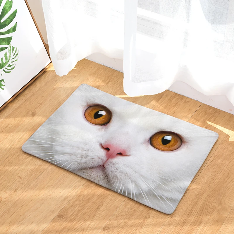  Cat Printing Mats Door Mat Digital Printing Foot Pad Bathroom Kitchen Toilet Absorbent Non-slip Mat