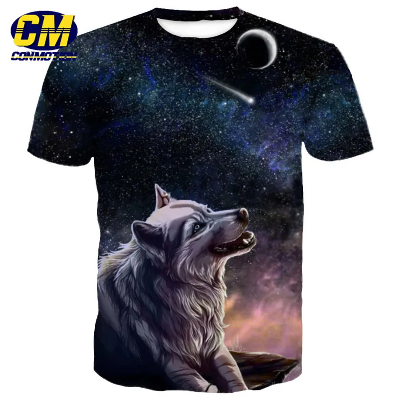 Funny Crown Wolf Fashion Hoodie Galaxy Wanderer Pullover Fall Sweatshirt
