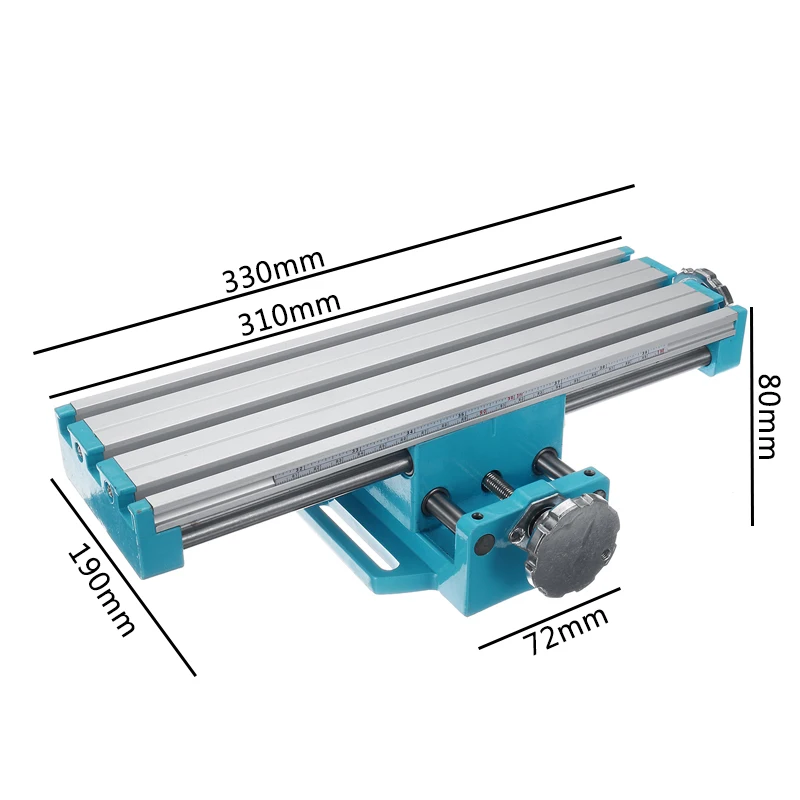 Mini Precisions Milling Machine Worktable Drill Vise Fixture Working Table Multi-function X Y-axis Adjustment Coordinate Table