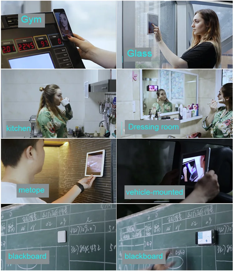  Wall Mount Tablet Magnetic Stand Magnet Adsorption Principle Convenience to pick-and-place Support 