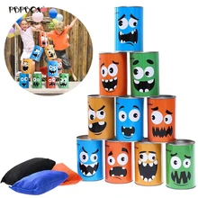 10 шт. карнавальный мешок для бобов, игровой набор, вечерние цирковые игры для BBQs/детских вечеринок на день рождения, 3 шт. сумка для бобов