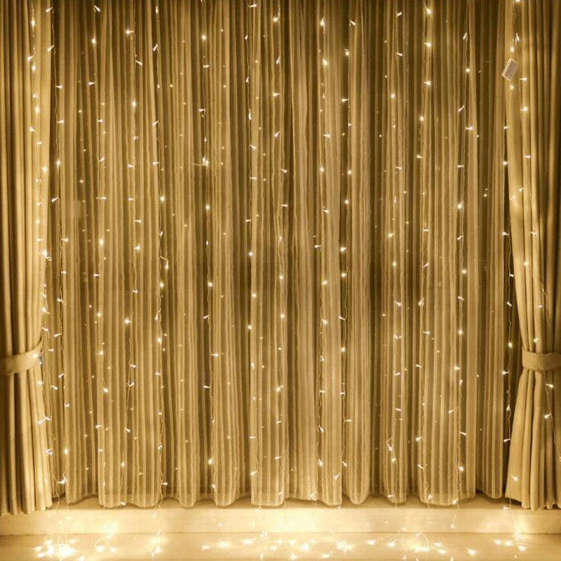 

3x1/3x2/3x3/6x3m led icicle curtain Waterproof fairy string light Christmas lights for Wedding home garden party decor lamps