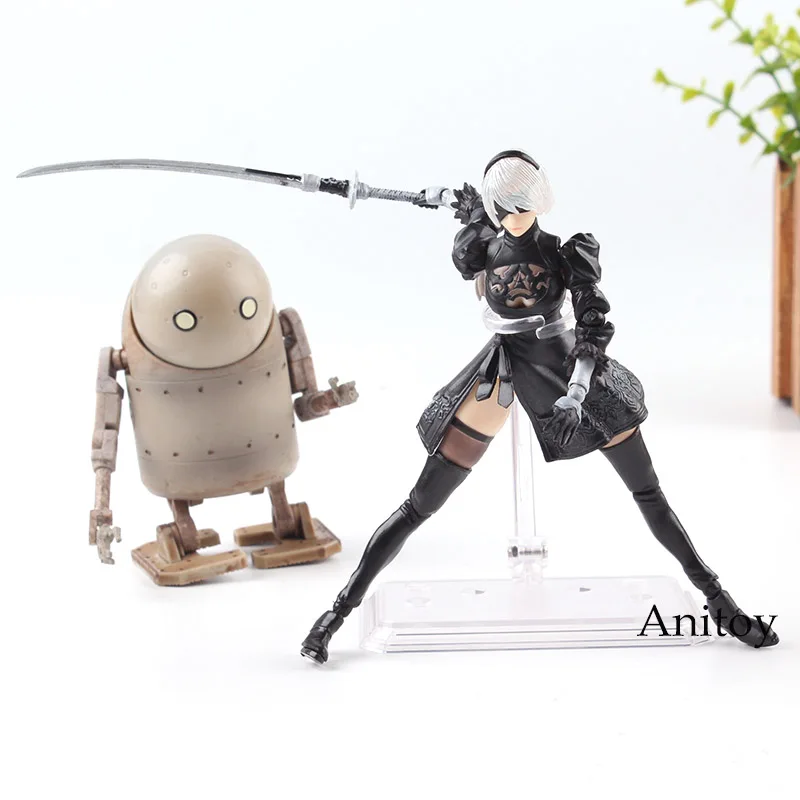 NieR:Automata YoRHa No.2 Type B 2B & Machine Lifeform BRING ARTS 6 Inch ... - NieR Automata YoRHa No 2 Type B 2B Machine Lifeform BRING ARTS 6 Inch Action Figure