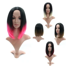 jeedou Straight Hair Wig Synthetic 165g Medium Length 14