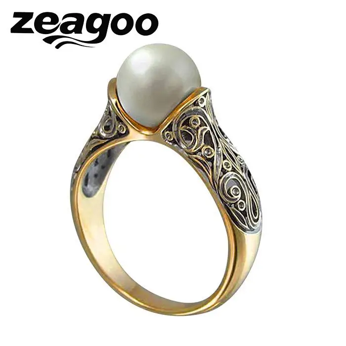 Для женщин Jewelry Повседневное кольцо Модные жемчужные Новый Шарм Свадебные