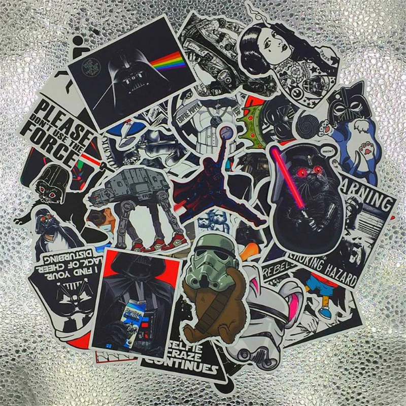 

Film and Television Periphery Star Wars Skateboard Sticker Suitcase Car Guitar Skateboard Sticker 50 Non-repetitive Stickers