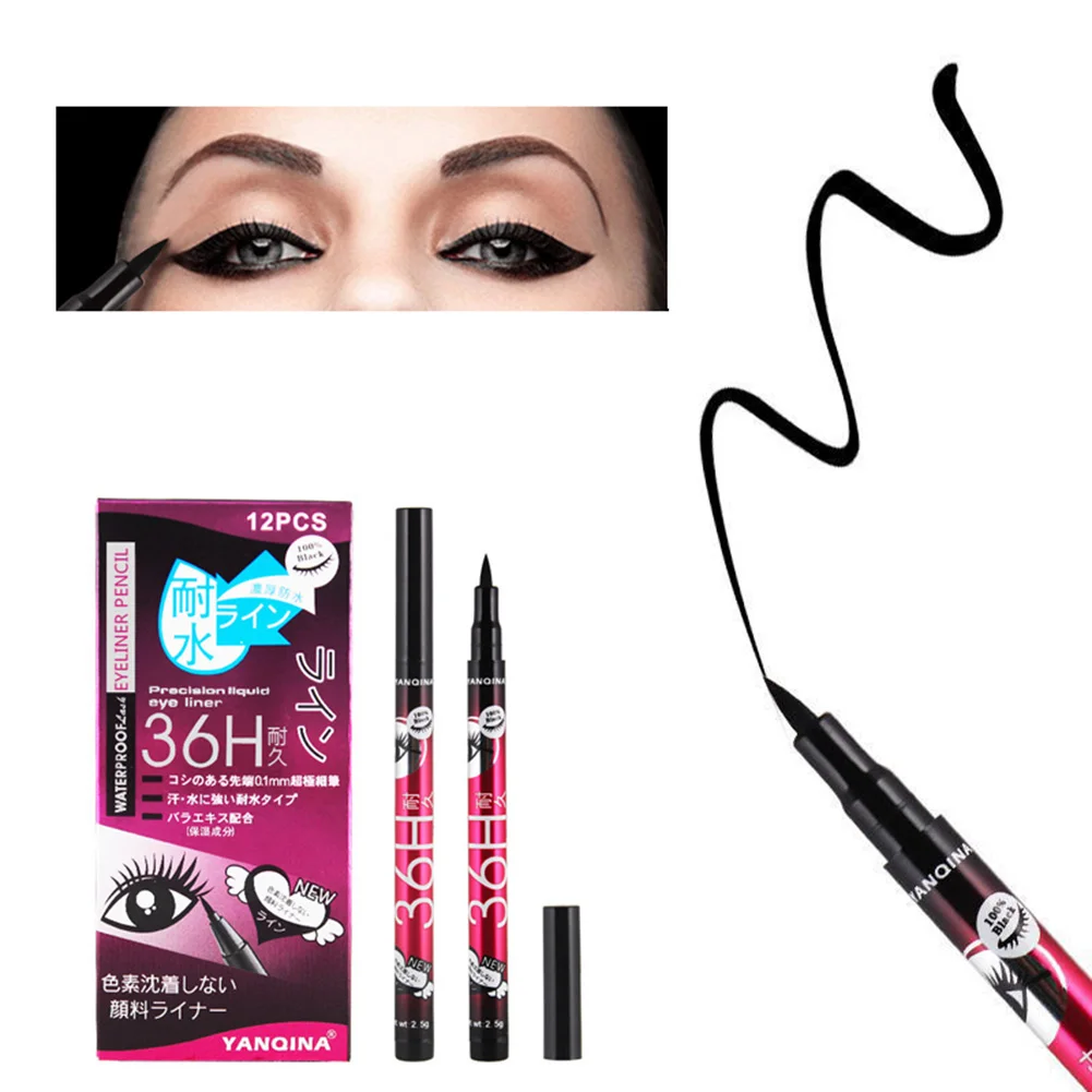 Professional Eyeliner Pencil Waterproof Liquid Long Lasting Cosmetics