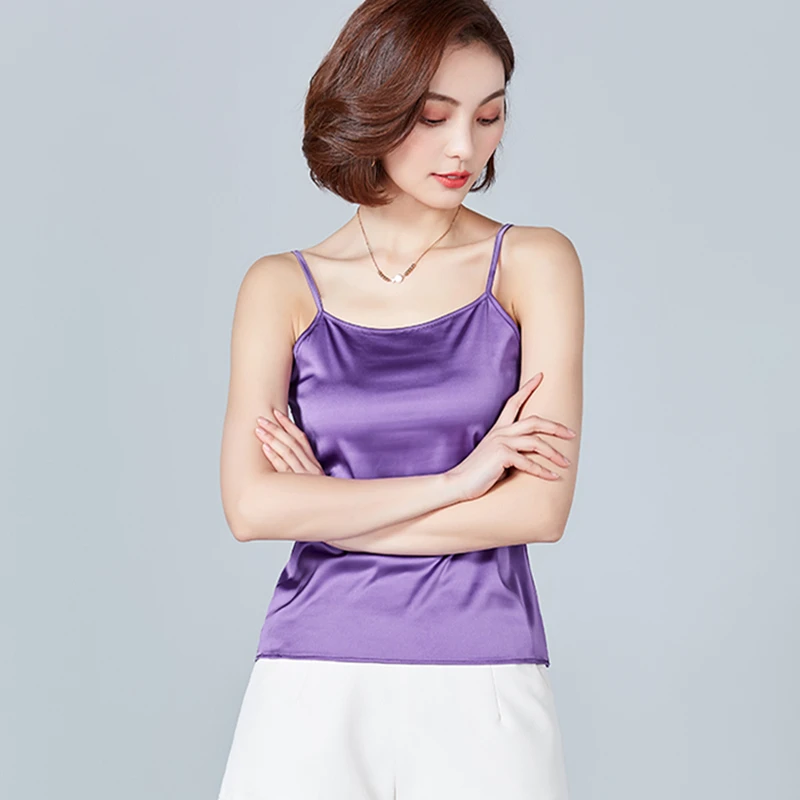 

Black Crop Tops Women Camis Roupas Slik Summer Tops Female Sleeveless Camisole Pink Halter Crop Tops Plus Size XXXL